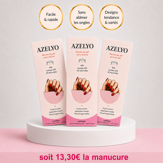 Kit Ongle en Gel UV Azelyo – 3 Designs