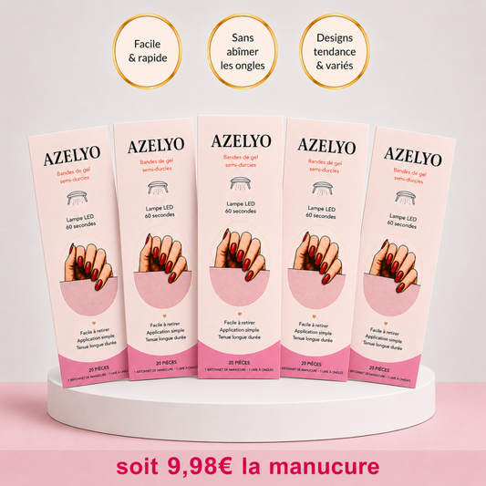Kit Ongle Gel UV Azelyo – 5 Designs